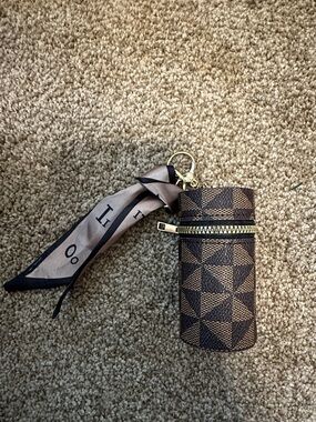 Geometric Keychain Pouch with Scarf Tie (4 color options)